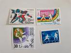 Postzegels schermen, Verzenden, Gestempeld, Sport