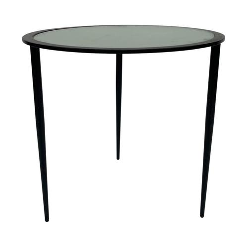 Vintage bijzettafel jaren 80 metaal en glas design, Huis en Inrichting, Tafels | Bijzettafels, Glas, Ophalen of Verzenden