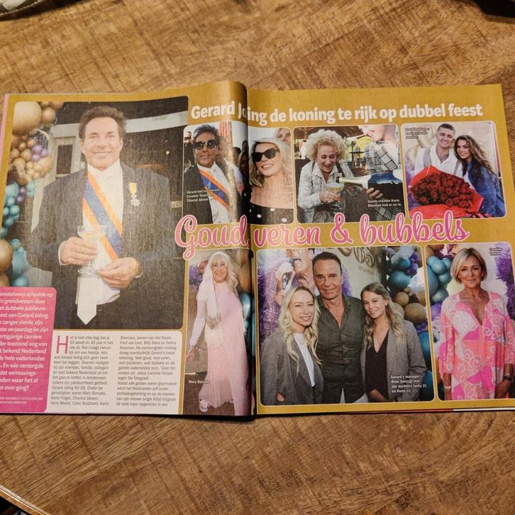 Gerard Joling 65 jaar + 40 jr Carriere Patty Brard Artikel, Verzamelen, Tijdschriften, Kranten en Knipsels, Knipsel(s), Nederland