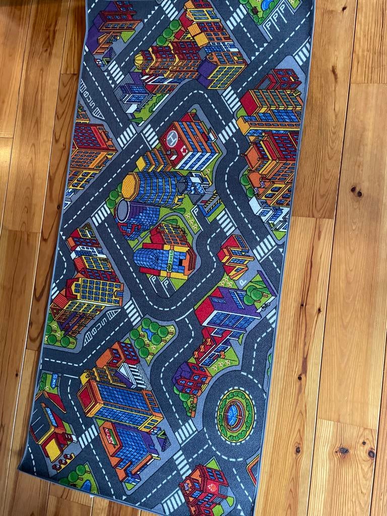 Groot nieuw speelkleed met straten en gebouwen, Ophalen, Nieuw