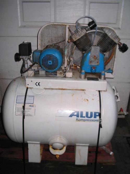 alup compressor 4 pk, Doe-het-zelf en Verbouw, Compressors, Gebruikt, 10 bar of meer, 100 liter of meer, 400 tot 800 liter/min