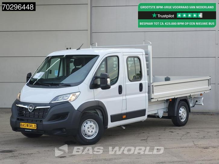 Opel Movano 140PK Dubbel Cabine Open Laadbak Airco Cruise Eu, Auto's, Bestelauto's, Bedrijf, Te koop, Airconditioning, Centrale vergrendeling