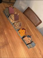 Pola setje stadshuizen en woningen met winkels 1:87, Overige merken, Gebruikt, Gelijkstroom of Wisselstroom, Brug, Tunnel of Gebouw