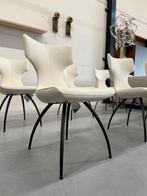 (4) Nieuw Leolux Callas Eetkamerstoel Polar wit Design stoel, Leolux, Wit, Nieuw, Ophalen of Verzenden