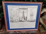 Antieke Chinese Prent in Lijst, Antiek en Kunst, Kunst | Etsen en Gravures, Ophalen of Verzenden