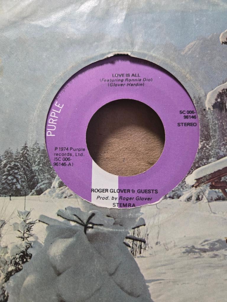 Roger Glover - Love is all, Cd's en Dvd's, Vinyl Singles, Gebruikt, Single, Pop, 7 inch, Ophalen of Verzenden
