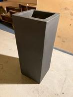 Hoge vierkante bloempot - steen, Ophalen, Steen, Minder dan 60 cm, Vierkant