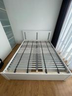 Wit Ikea Bedframe voor 160x200 matras, Ophalen, Gebruikt, Tweepersoons, Minimalistisch