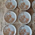 Oud oude amuze bordjes vintage 8x keiser nadine nossek bloem, Verzenden