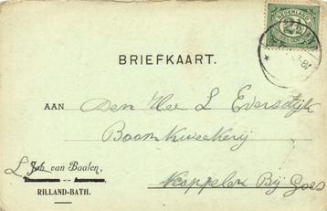 Joh. van Baalen, Rilland-Bath - 02.1914 - briefkaart beschikbaar voor biedingen