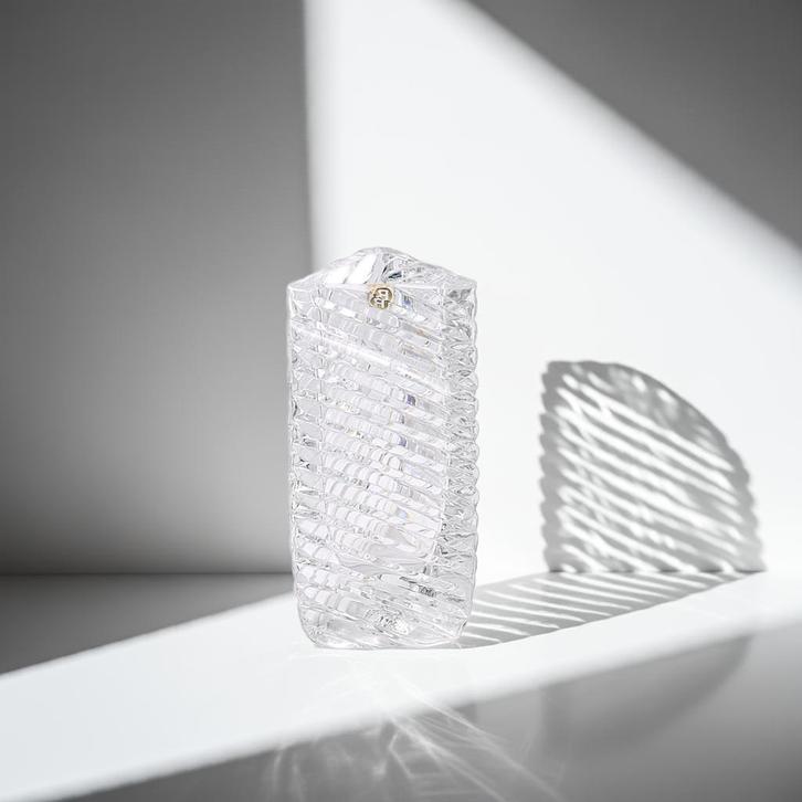 Rogaska Kristallen Driehoek Vaas – LED Crystal Bloemenvaas, Huis en Inrichting, Woonaccessoires | Vazen, Overige kleuren, Minder dan 50 cm