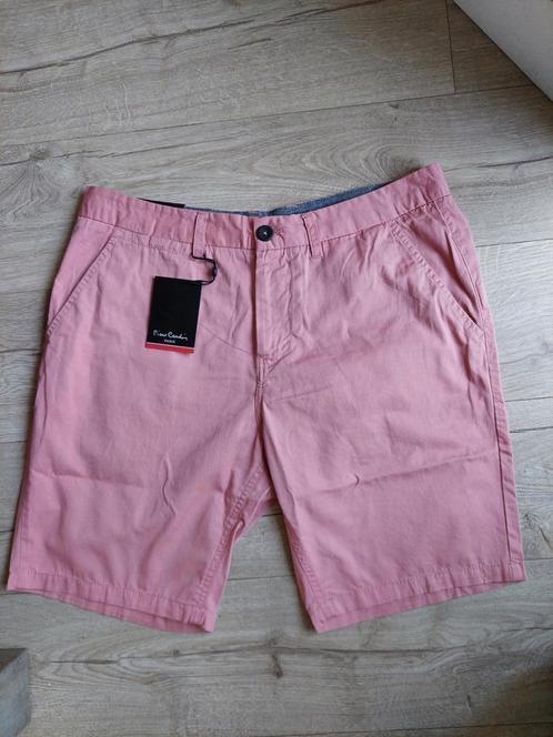 NIEUW korte broek Pierre Cardin L taill.47cm pink lang 52cm, Kleding | Heren, Broeken en Pantalons, Nieuw, Maat 52/54 (L), Roze