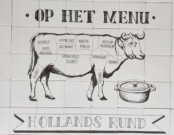 Handgeschilderde tegels, Friese witjes, zwart wit, jouw idee, Doe-het-zelf en Verbouw, Tegels, Nieuw, Wandtegels, Keramiek, Minder dan 20 cm