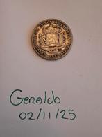 2 Bolivar munt Venezuela 1935 835/1000 zilver, Ophalen of Verzenden, Zuid-Amerika, Zilver