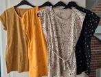 5 zwangerschaps t-shirts maat L (prenatal), Ophalen of Verzenden, Zo goed als nieuw, Zwart, Shirt of Top