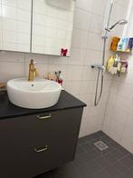 Antraciet Wastafelkast 80cm, Huis en Inrichting, Badkamer | Badkamermeubels, Gebruikt, Minder dan 100 cm, Wastafelkast, 25 tot 50 cm