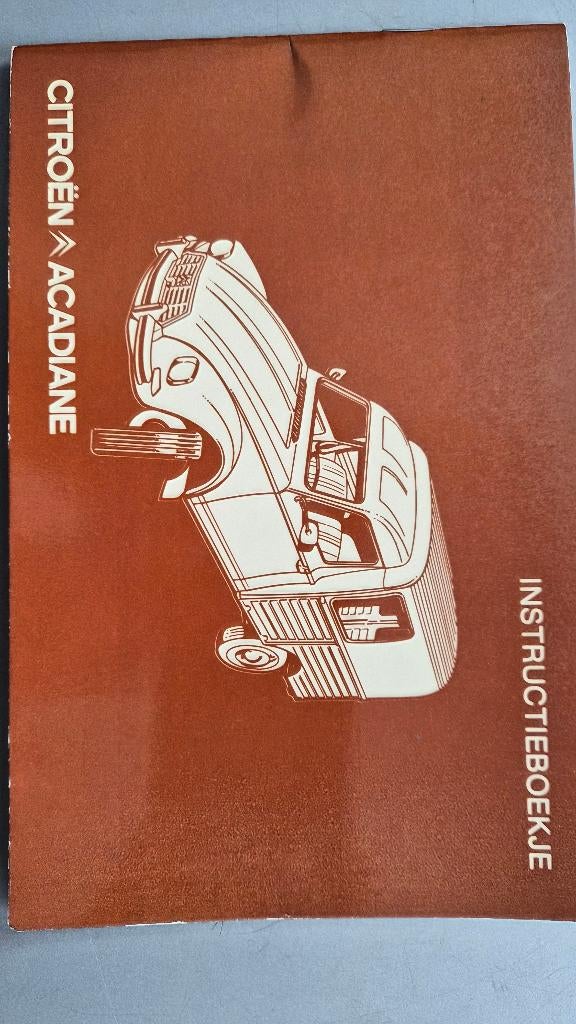 Instructieboekje Acadiane, Ophalen