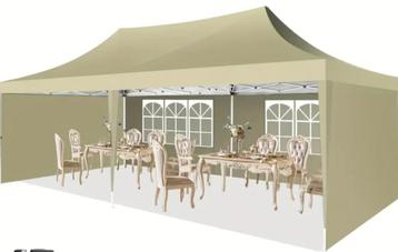 PARTYTENT- 3 x 6 meter, kakhi kleur. nieuw in doos beschikbaar voor biedingen