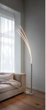 Livarno staande ledlamp, dimbaar, Huis en Inrichting, Lampen | Vloerlampen, Zo goed als nieuw, Metaal, 150 tot 200 cm, Palmboom