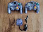 Nintendo Gamecube Wireless controllers, Spelcomputers en Games, Ophalen of Verzenden, Zo goed als nieuw, Paars, Met 2 controllers