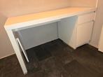 Ikea Malm Bureau wit MOET ZATERDAG 14-6 WEG, Huis en Inrichting, Bureaus, Ophalen, Gebruikt