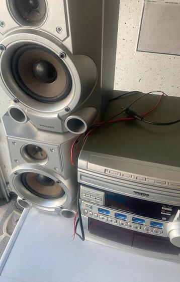 Philips vintage stereo installatie fw910r/22 cd casette beschikbaar voor biedingen