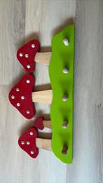 Houten paddestoelen kapstok, Ophalen of Verzenden, Zo goed als nieuw, Overige typen