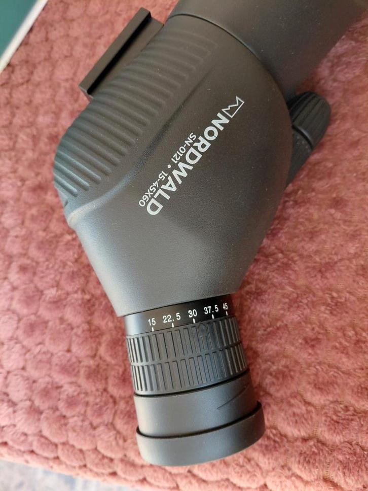 Nordwald Spotting Scope 15-45x60, Audio, Tv en Foto, Optische apparatuur | Telescopen, Zo goed als nieuw, Onderdelen of Toebehoren