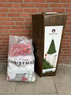 Zgan kunst kerstboom 180cm incl. veel versiering, Diversen, Kerst, Ophalen, Zo goed als nieuw