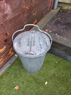 Nette zinken vuilnisemmer, Ophalen of Verzenden, Zo goed als nieuw, Minder dan 50 cm