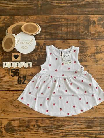 Baby meisje zomer jurkje kiabi wit met aardbeien maat 56/62 beschikbaar voor biedingen