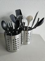 Ikea  rvs  potten met keuken artikelen, Huis en Inrichting, Keuken | Potten en Pannen, Ophalen of Verzenden, Gebruikt, Overige materialen
