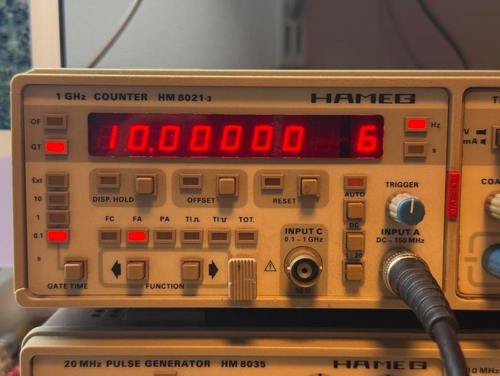 Hameg HM8021-3 1GHz counter / frequentie teller, Doe-het-zelf en Verbouw, Meetapparatuur, Zo goed als nieuw, Ophalen