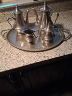 Theeservies - 4 Delig, Antiek en Kunst, Antiek | Tin, Ophalen