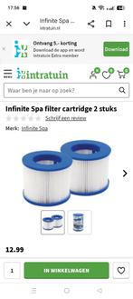 Filters infinite spa, Ophalen of Verzenden, Zo goed als nieuw