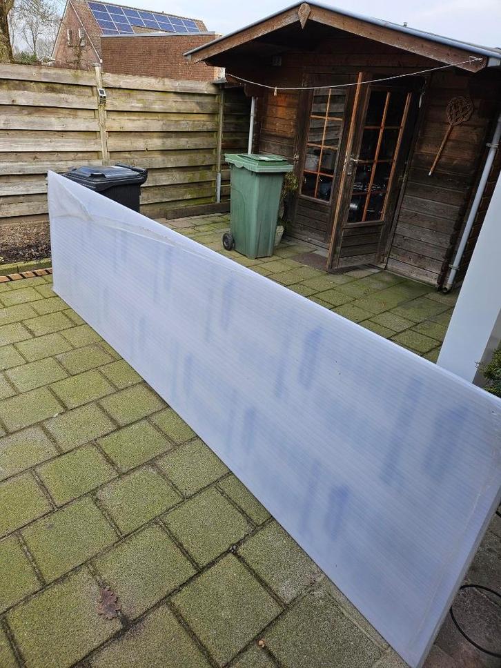 Polycarbonaat plaat melkwit, Doe-het-zelf en Verbouw, Platen en Panelen, Zo goed als nieuw, Overige materialen, Minder dan 20 mm