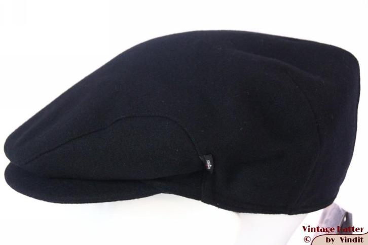 Platte pet Wigens zwart wol met oorwarmers 55 = S - XS nieuw, Kleding | Heren, Hoeden en Petten, Nieuw, Pet, 57 cm (M, 7⅛ inch) of minder