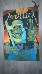Metallica and justice for all vintage logo vlag rock metal, Verzenden, Gebruikt