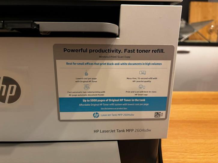 HP LaserJet Tank MFP 2604sdw Printer, Computers en Software, Printers, Nieuw, Printer, Laserprinter, Kopieren, Draadloos, Ophalen of Verzenden