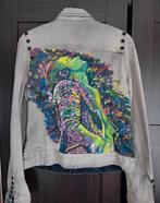 Unieke Harry Styles spijkerjas, Kleding | Dames, Truien en Vesten, Blauw, Ophalen of Verzenden, Zo goed als nieuw, Maat 36 (S)
