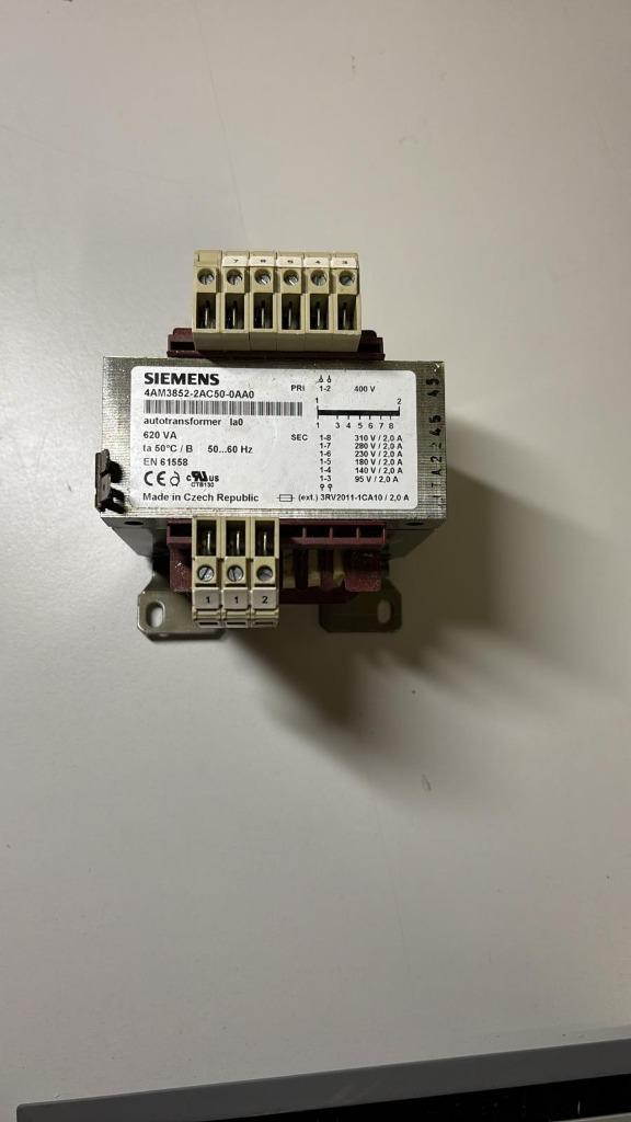 SIEMENS - Eenfasige transformator - 400V / 310V 620VA, Hobby en Vrije tijd, Elektronica-componenten, Zo goed als nieuw, Ophalen of Verzenden