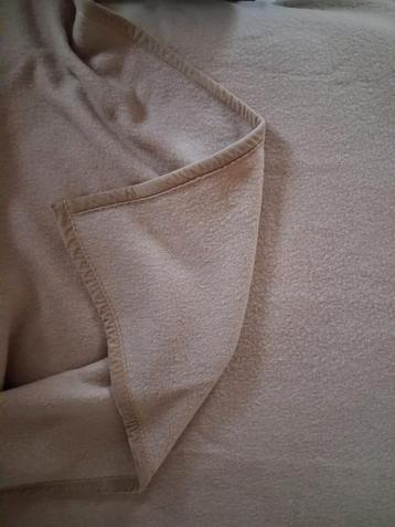 Wollen deken, naturel zandtint, 245x170 beschikbaar voor biedingen