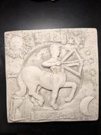 Wanddecoratie gips 20x20 cm boogschutter, Antiek en Kunst, Ophalen of Verzenden