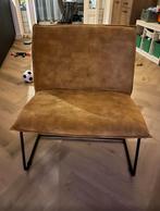 Fauteuil Cooper XL - velvet - cognac, Huis en Inrichting, Ophalen, Zo goed als nieuw, Bruin, Eén