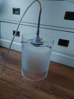 3 Glazen Hanglampen, Ophalen of Verzenden, Gebruikt, Glas, Modern