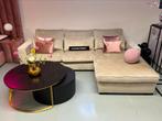 Luxe Velvet Teddy Loungebank Costa Beige 280x195cm NIEUW NEW, 250 tot 300 cm, Info@oosterbaanwonen.nl, Hoekbank, Nieuw