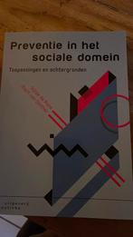 Preventie in het sociaal domein isbn:9789046907443, Gelezen, Ophalen of Verzenden, HBO