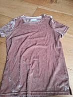 Cotton Club top shirt T-shirt velours  roze, Kleding | Dames, Ophalen of Verzenden, Zo goed als nieuw, Roze, Korte mouw