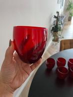 Rode drink Glazen, Huis en Inrichting, Keuken | Servies, Ophalen, Nieuw, Glas, Overige stijlen
