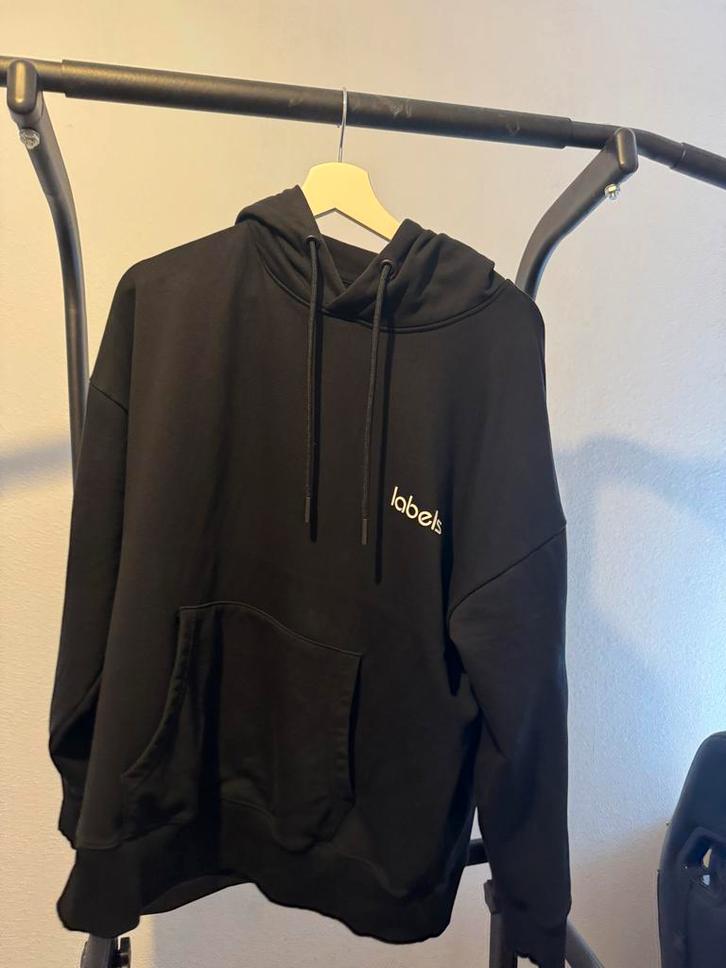 Labels Hoodie - Maat M, Kleding | Heren, Truien en Vesten, Zo goed als nieuw, Maat 48/50 (M), Zwart, Ophalen of Verzenden